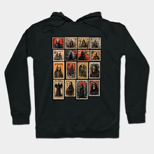 Dark Postage Stamps Hoodie